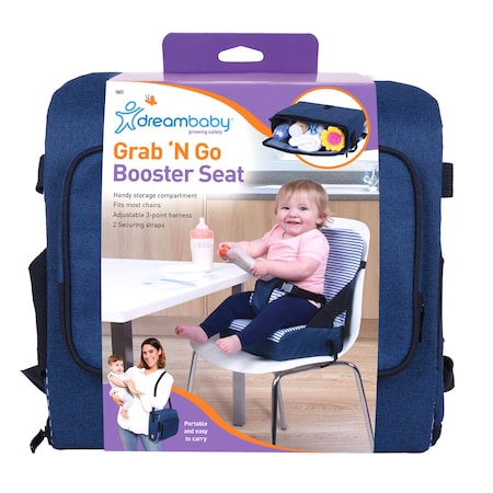 Dreambaby Grab N Go Booster Seat - Navy L6031